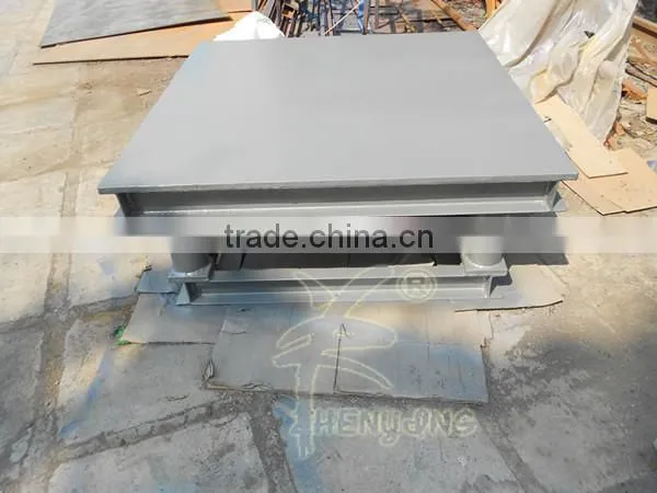 High quality concrete vibrating table for for gold benefication