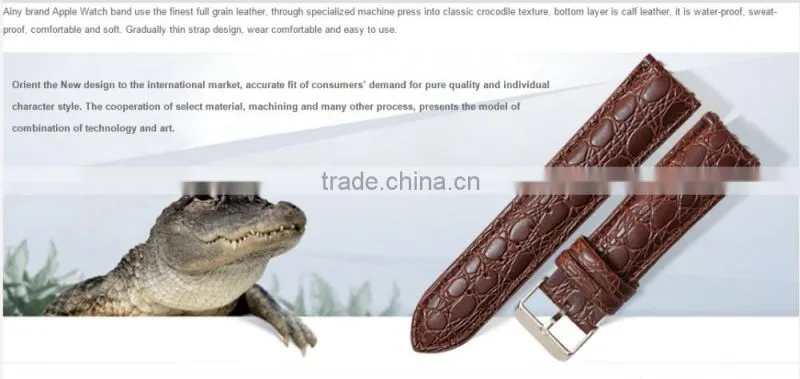 Ainy Crocodile Texture Band For Apple Watch Band 38mm 42mm