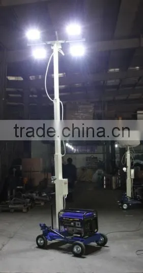 led lamp diesel generator mobile light tower