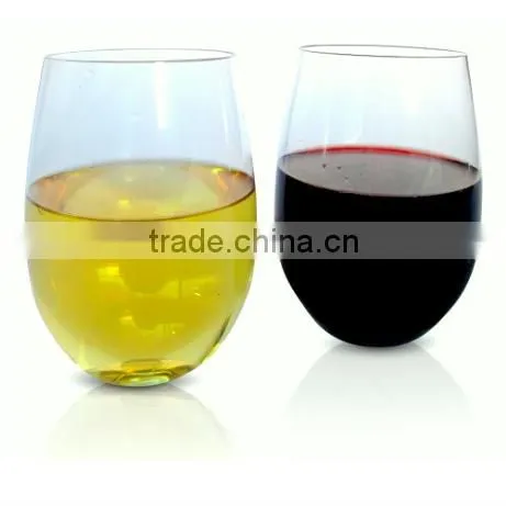 trade assurance unbreakable durable TRITAN wine glass