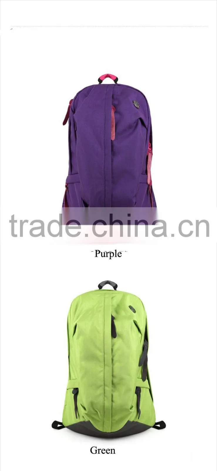 China alibaba wholesale korea style Pure color travel bag backpack fashion Student backpack