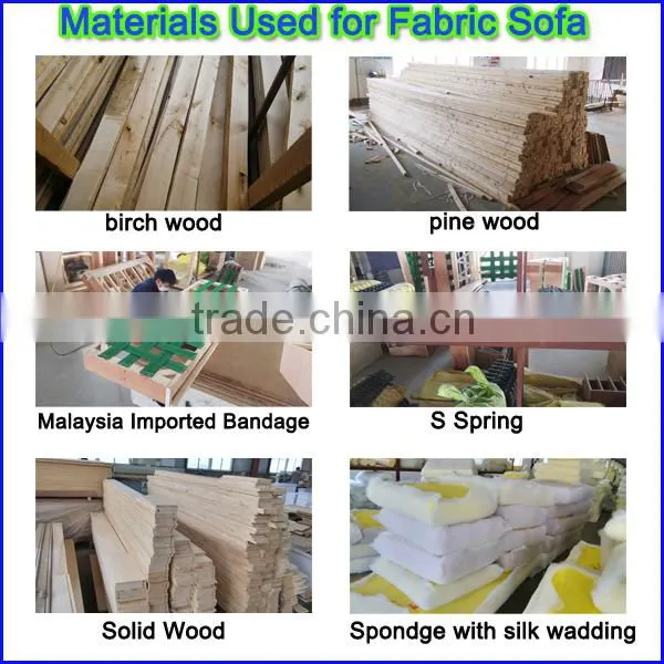 Alibaba high end modern simple fabric sofa set designs