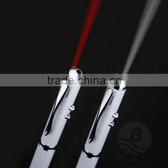 2 in 1 LED Light Laser Touch Metal Pen