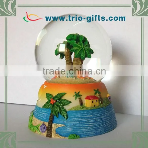 Resin Base Sea Style Custom Snow Globe