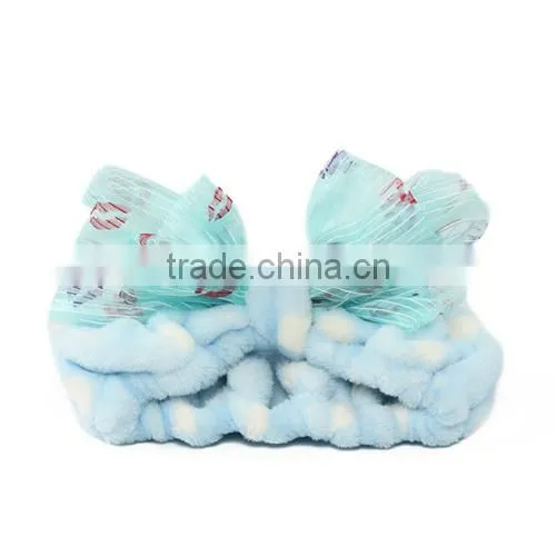 beauty cute hot sale designer head wrap organza bowknot headwrap