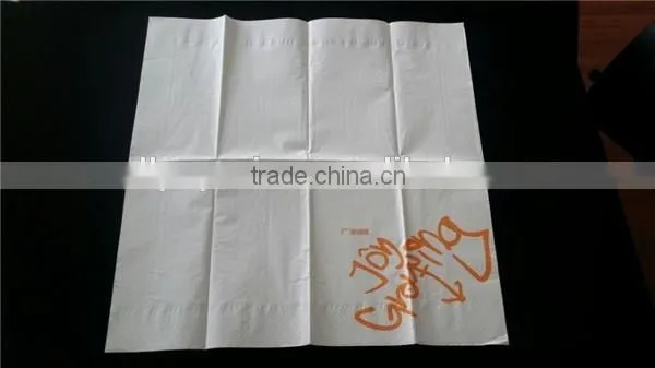 White dinner napkins 40x40cm 3ply 1/8fold