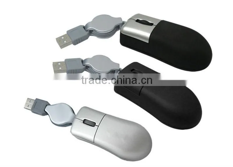 Super slim mini 3d wired mouse for gifts promotion wholesale