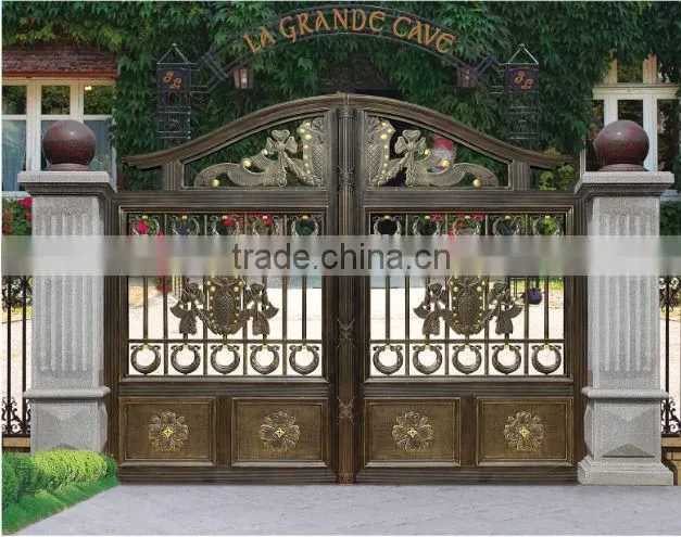 2015 high safety durable powder coating of aluminium alloy door