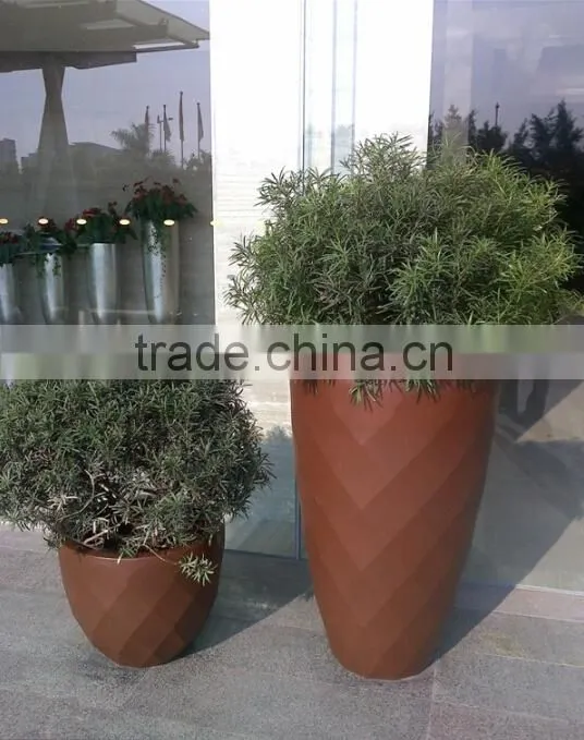 indoor and outdoor fiberglass flower pot