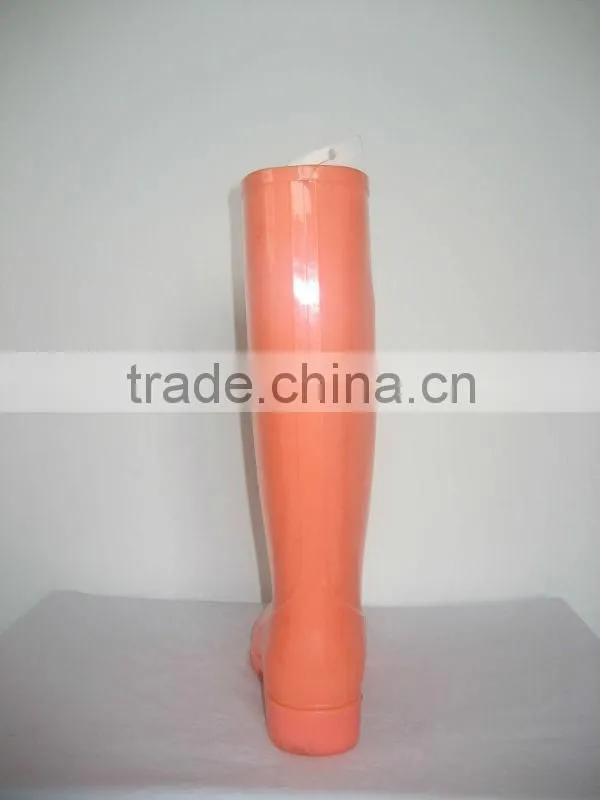 Women Plain Knee Hight PVC boots