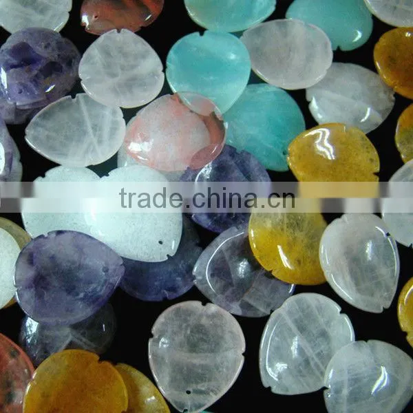 Semi Precious Stone Petal Flower Accessory