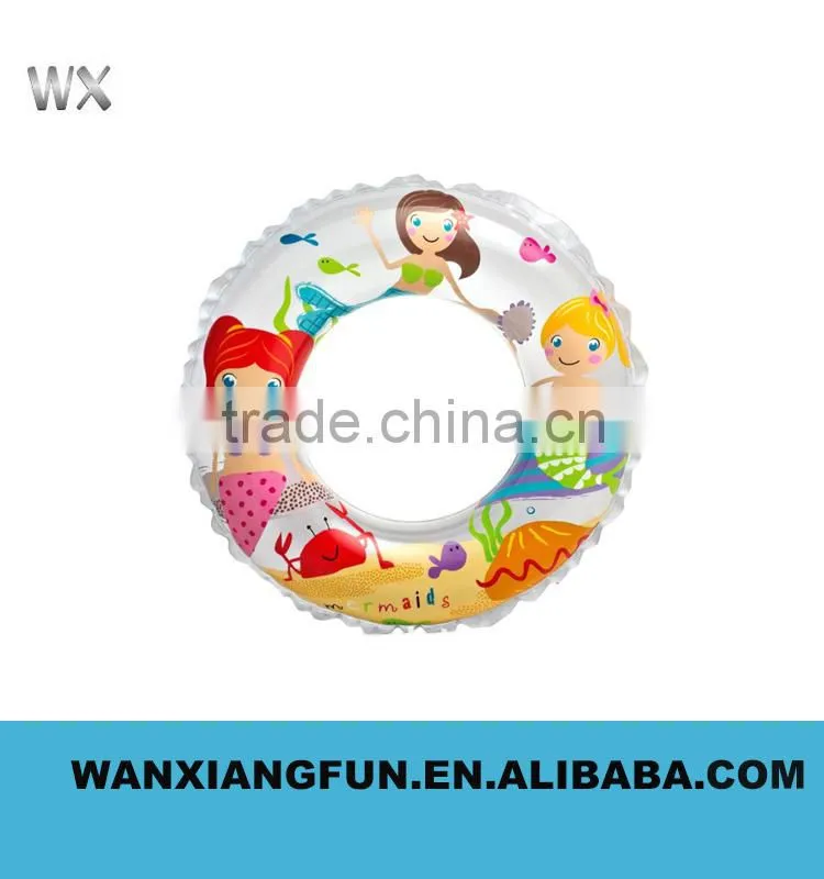 2016 Promotional inflatable colorful swim ring inflatable carton swim ring