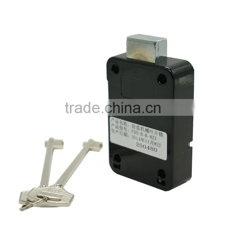China lock smith Jianning Security Mechanical Lever Lock Safe Key Lock K821 for safe or deposit