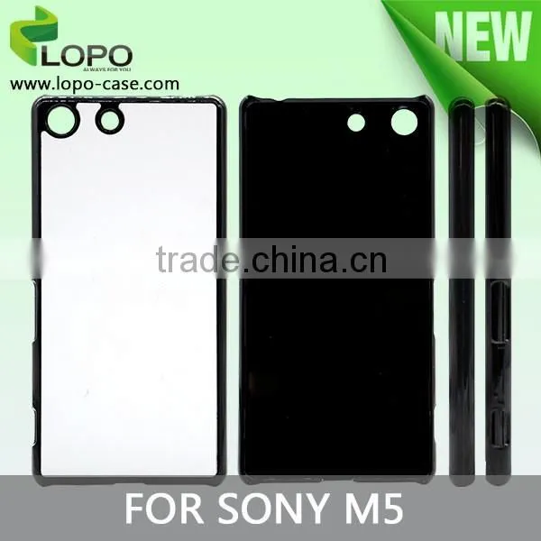Sublimation press 2D transparent pc mobile phone cover for Sony M5