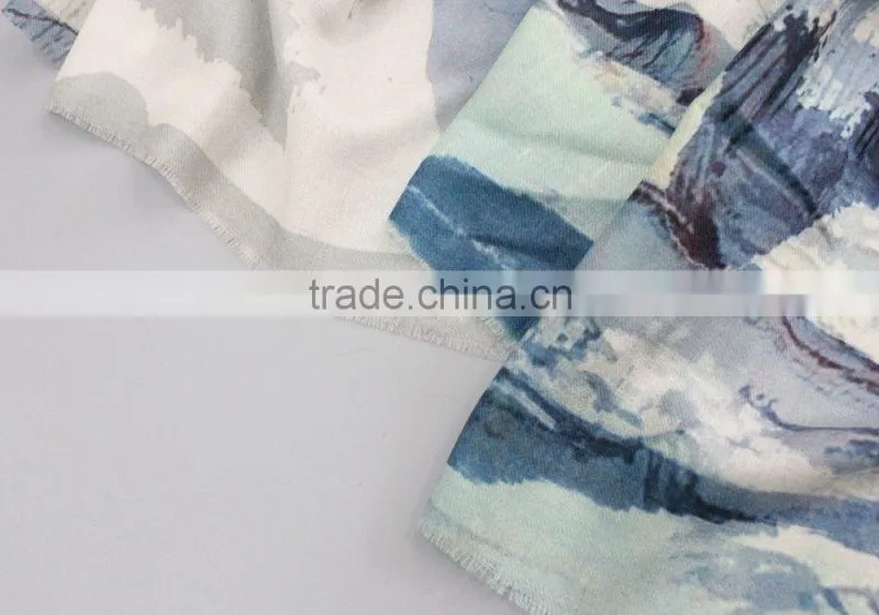 Woven Women's Scarf Wool Fabric for Winter