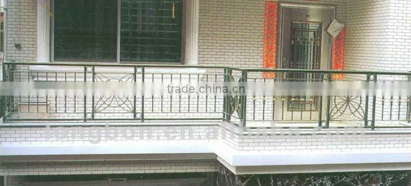 hot galvanized simple wrought iron balcony fence