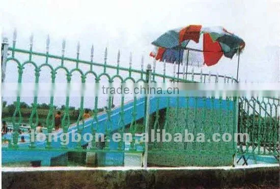 2012 Top-selling modern handmade iron fence for garden