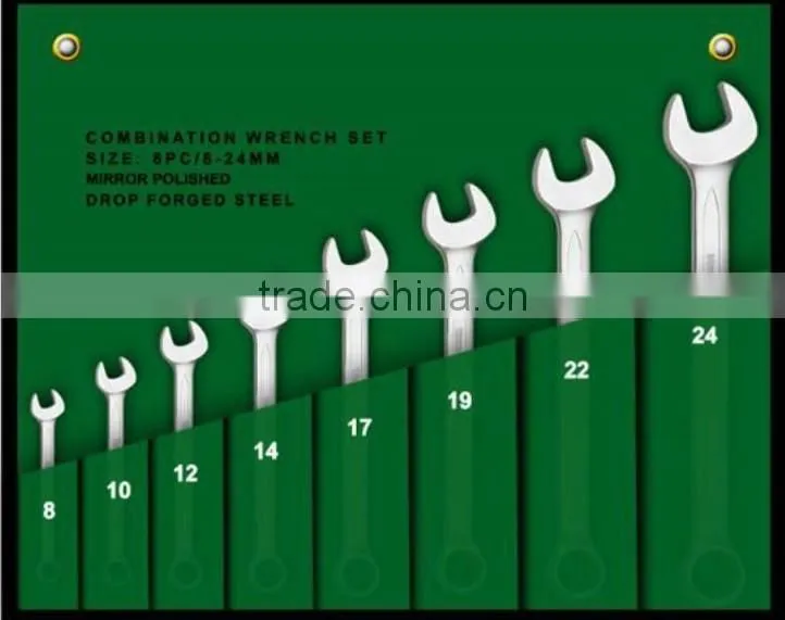 Double open wrench and spanner