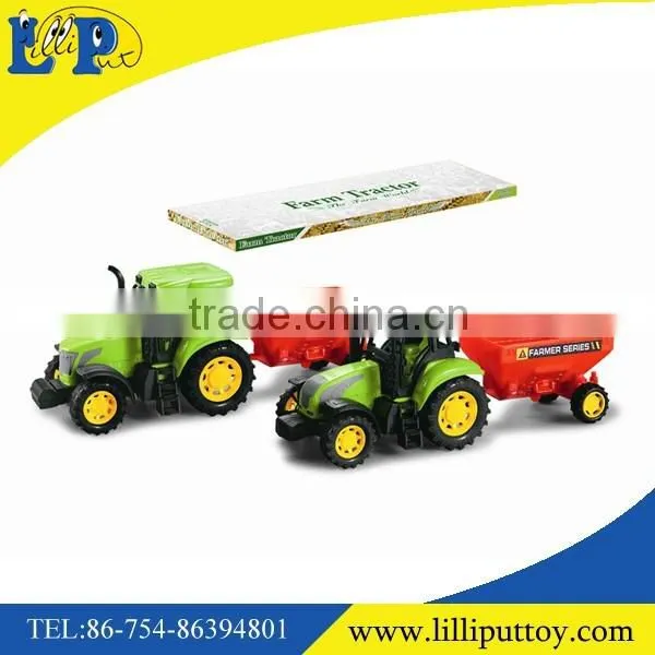Friction power farmer truck toy with animal