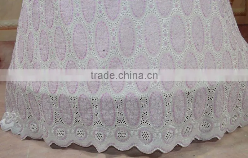 Elegant African beautiful big lace polish big lace wedding dress for evening dress with breads