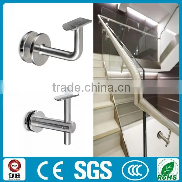 Wall mounted stainless steel round handrail bracket