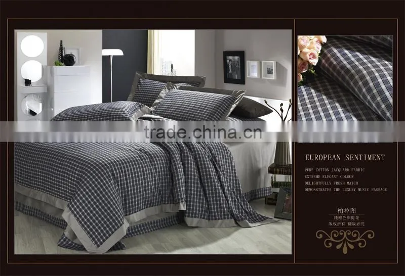 yarn dyed 100% cotton 50*50/140*80 bedding sets