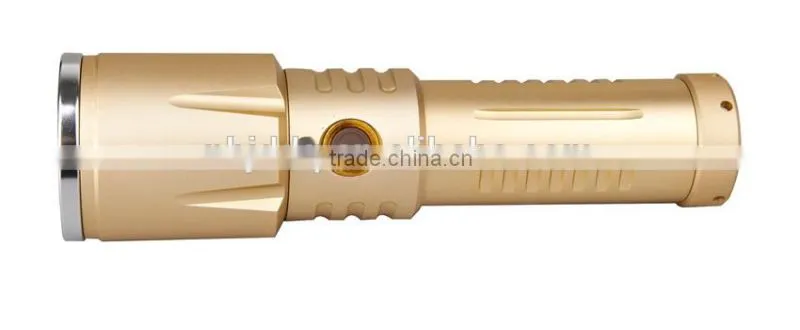 T6 high power long distance led flashlight with USB torch mobile interface for camping light
