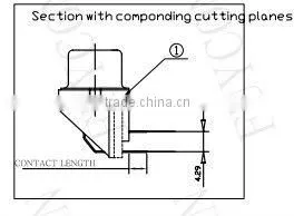 14 pin 24 pin 36 pin 50 pin and 64 pin configurations Combo Connector Female Type PCB Mount Right Angle