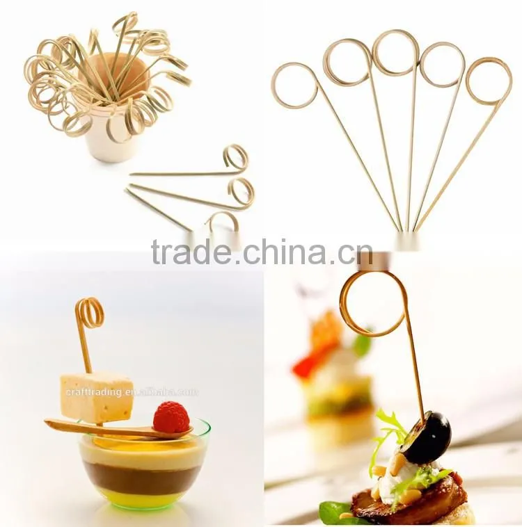 Suppliers manufacturers knotted bamboo skewer