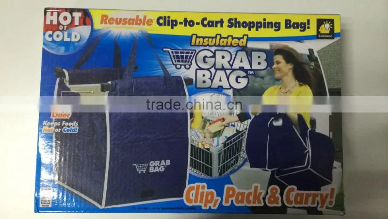 reusable grab bag / grab shopping bag As seen on TV