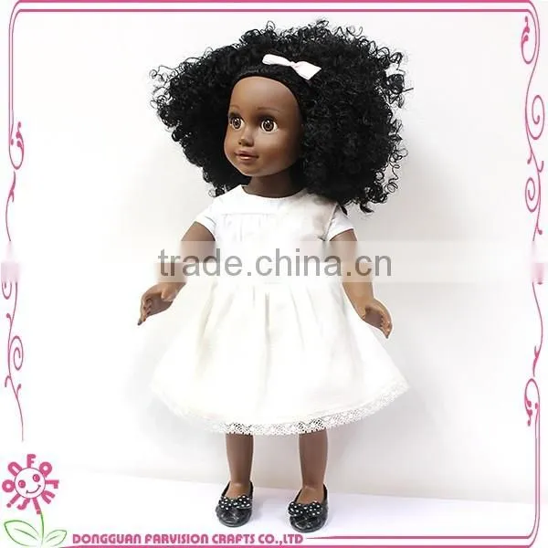 18 inch African vinyl doll oem
