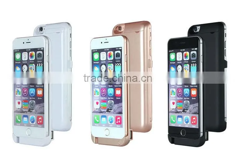 2016 New Arrival External Battery Case for iPhone 6s/6plus , For iPhone Power Bank Case 5800mAh Li-Polymer Battery Factory