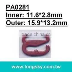 metal bra slide and bra strap hook and adjuster (PA0273/6.5mm inner)