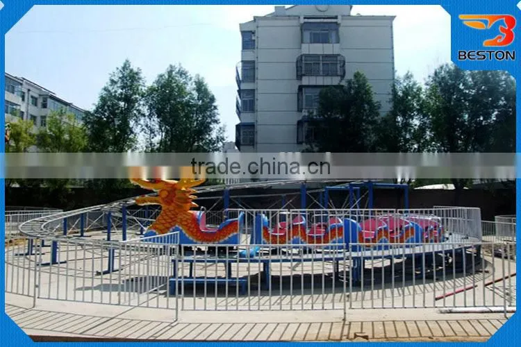 Thrilling theme park kids rides glide roller coaster for sale