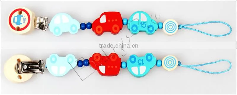 2015 New DIY Baby Products High Quality Cute Wooden Clip For Pacifier Holder