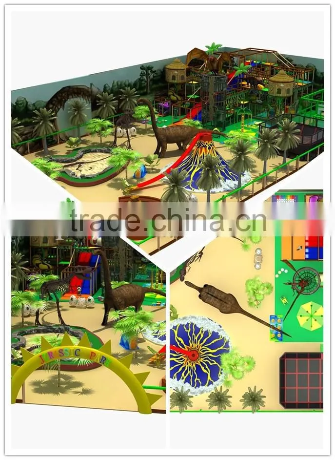 Dinosaur Theme indoor playground Equipment/Large Size Jurassic Amusement Park