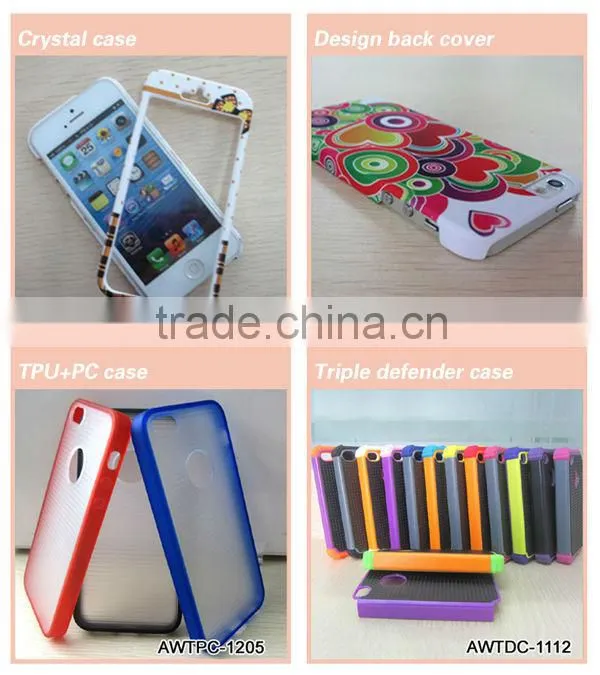 Hybrid TPU+PC Mobile Phone Case for Apple iPhone 5