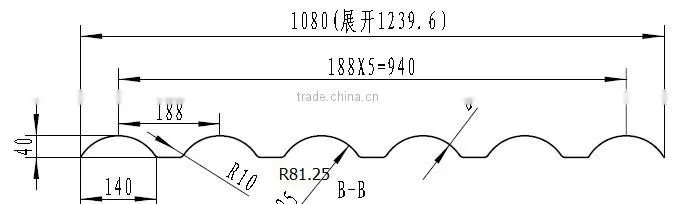 Light weight PVC roof tile for residential house