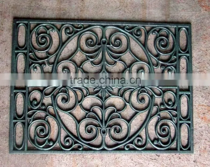 cast iron metal doormat rectangle