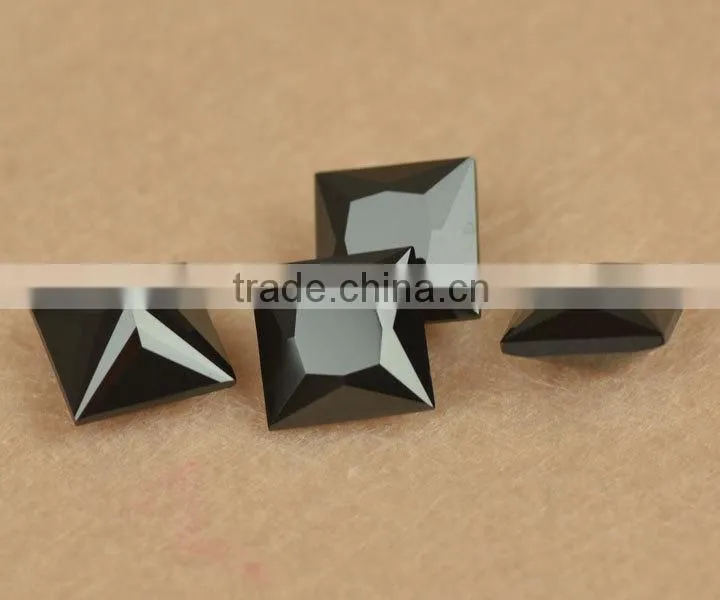 wholesale prices synthetic black nano spinel gemstone for jewelry