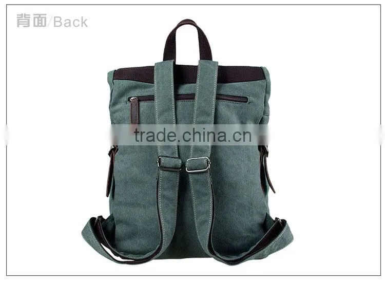 2014 Vintage Canvas Travel Backpack Weekender Bag,College Backpack,camping hiking sport backpack