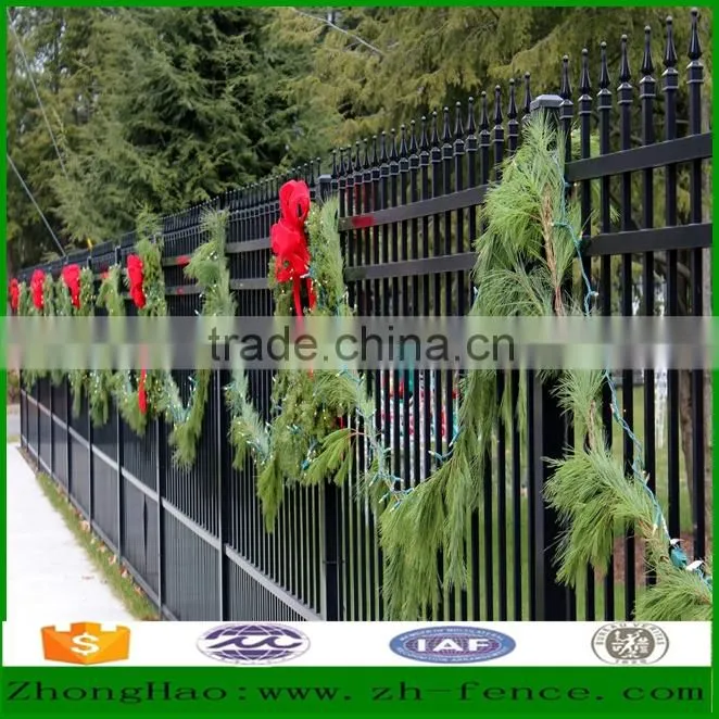 High quality PVC coated Zinc Steel tubular Fence for sale