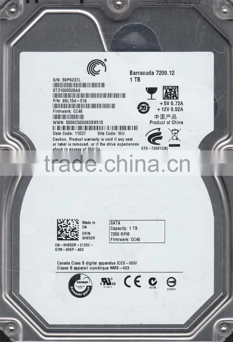 Good Quality SATA2 3.5" 1TB 1000GB 7200 RPM 32MB HDD Hard Disk Hard ST31000528AS