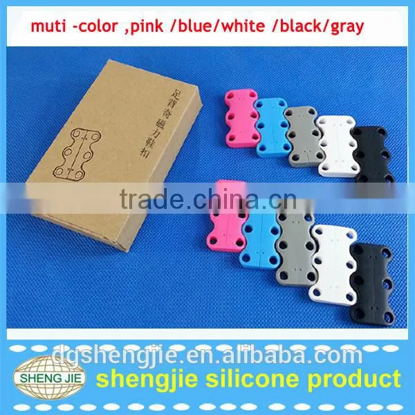 Europe hot selling bulk sale custom no tie magnetic shoelaces zubits colorful magnetic shoe closures