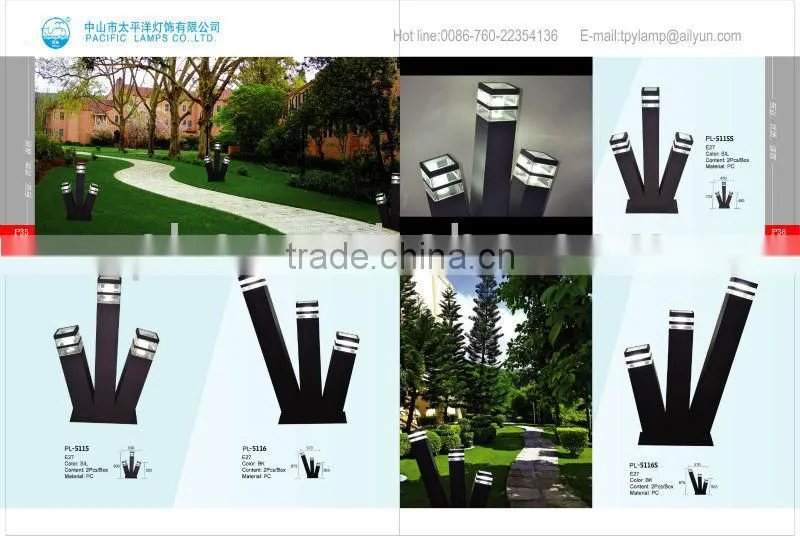 2013 Modern LED Garden Light/LED Lawn Light in Aluminium and PC with red/blue/yellow/green/white