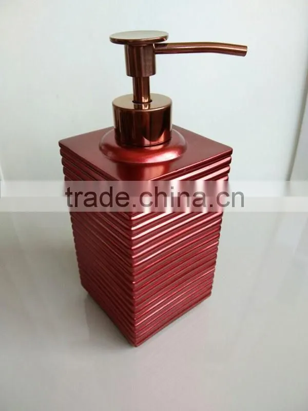 Ceramic Bathroom Accessories Set Holder 3 pcs : tumbler, soap dish, dispenser