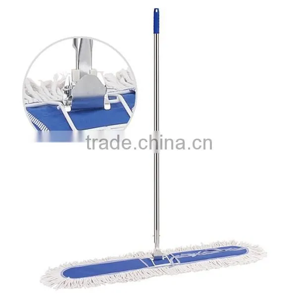 ss handle with ss clip cotton flat mop60 80 100cm