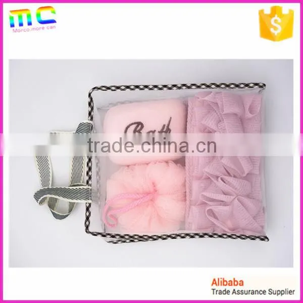 colorful candy PE mesh body back long big size bath brush
