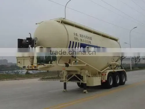 CIMC bulk powder material tanker semi trailer for sale/bulk cement tank semi-trailer