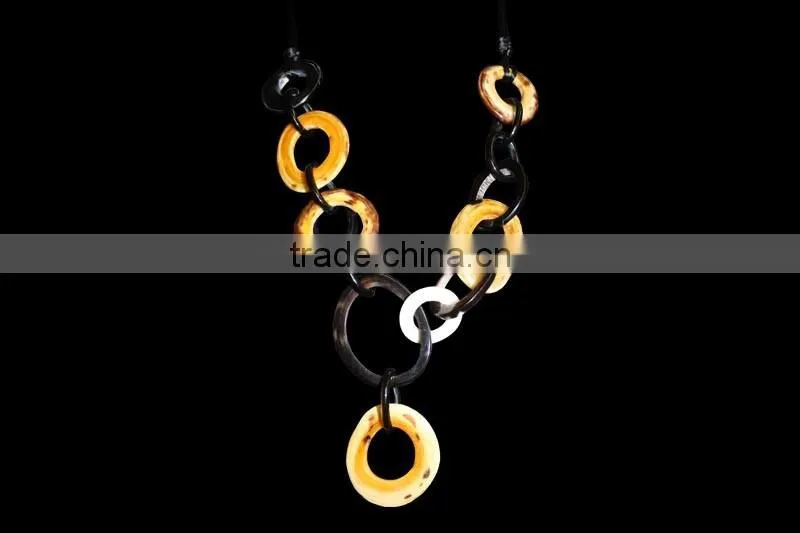 Best selling high quality nice water buffalo horn necklace jewelry